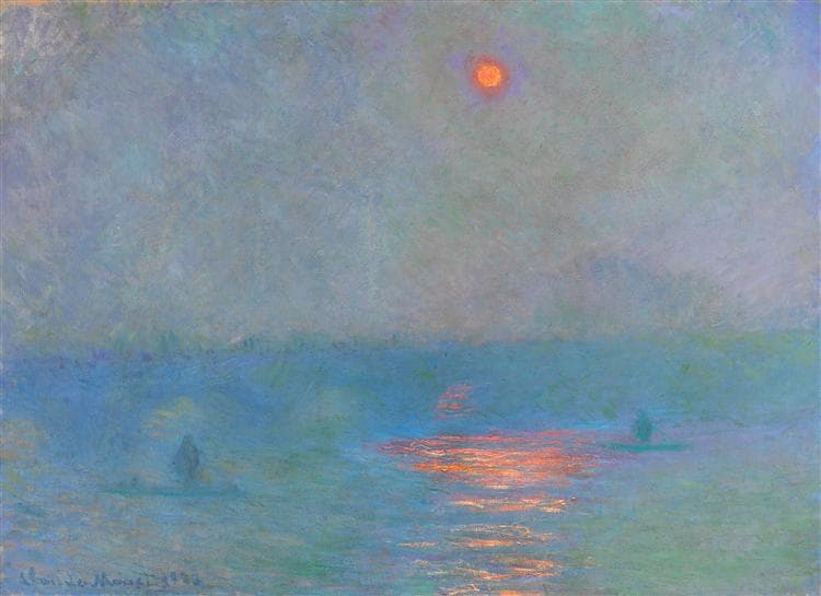 Waterloo Bridge, Sunlight in the Fog - Claude Monet (1903)