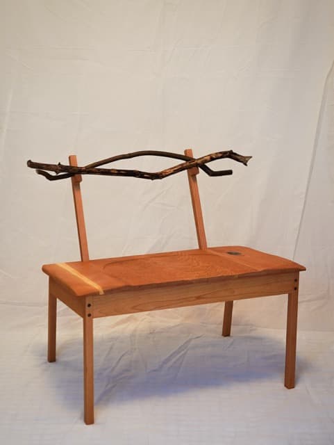 Branch Chair, made from cherry wood and collected sticks (2026)