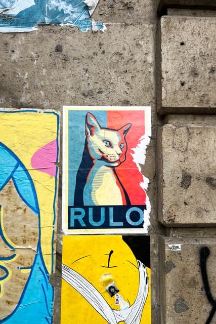 A street poster I loved in the La Roma neighborhood of Mexico City (2024)